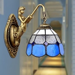 Europa Type Herstellende Oude Manieren Wandlamp Creatieve Mediterrane Glazen Lampen