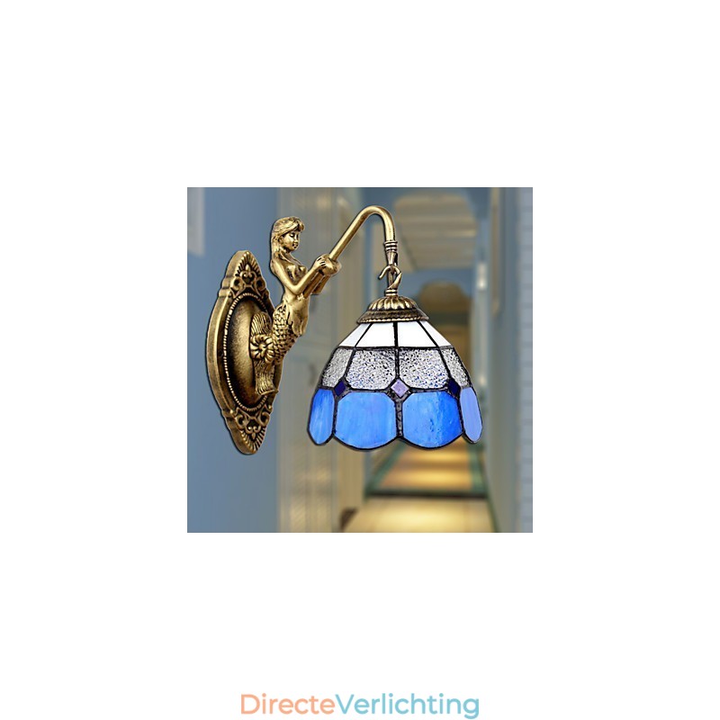 Europa Type Herstellende Oude Manieren Wandlamp Creatieve Mediterrane Glazen Lampen