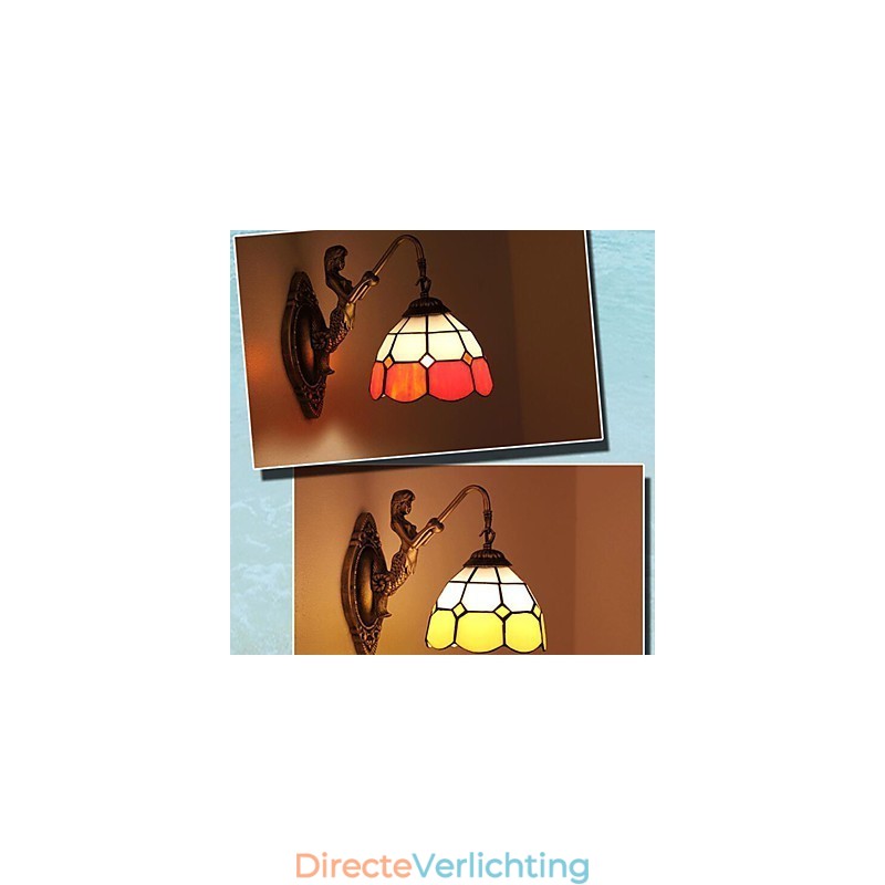Europa Type Herstellende Oude Manieren Wandlamp Creatieve Mediterrane Glazen Lampen