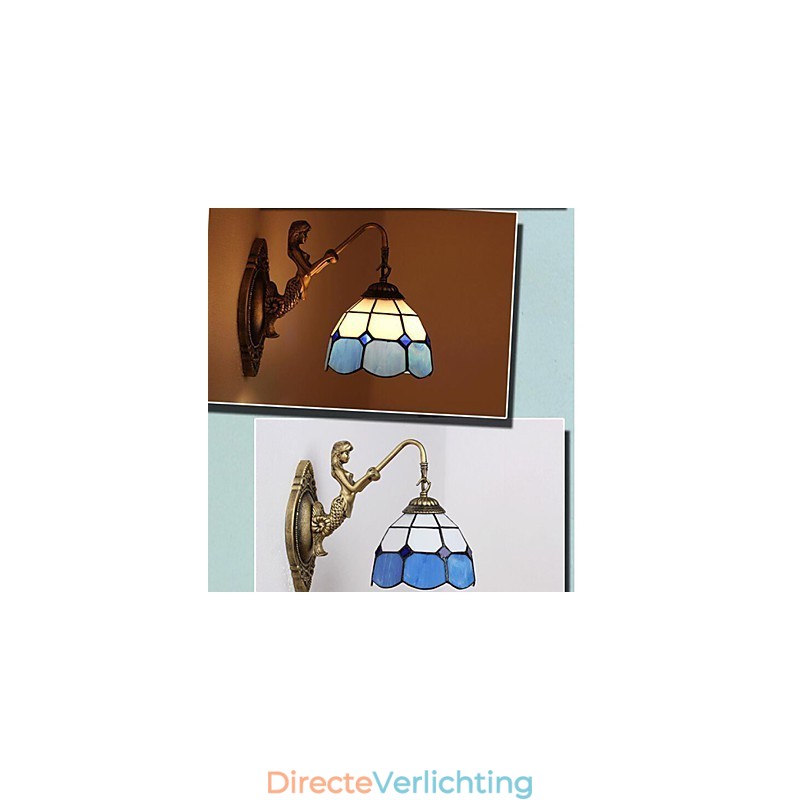Europa Type Herstellende Oude Manieren Wandlamp Creatieve Mediterrane Glazen Lampen