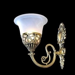 Bronzen Wandlampen Verlichting Moiré Glas Europees Retro Klassiek 220V