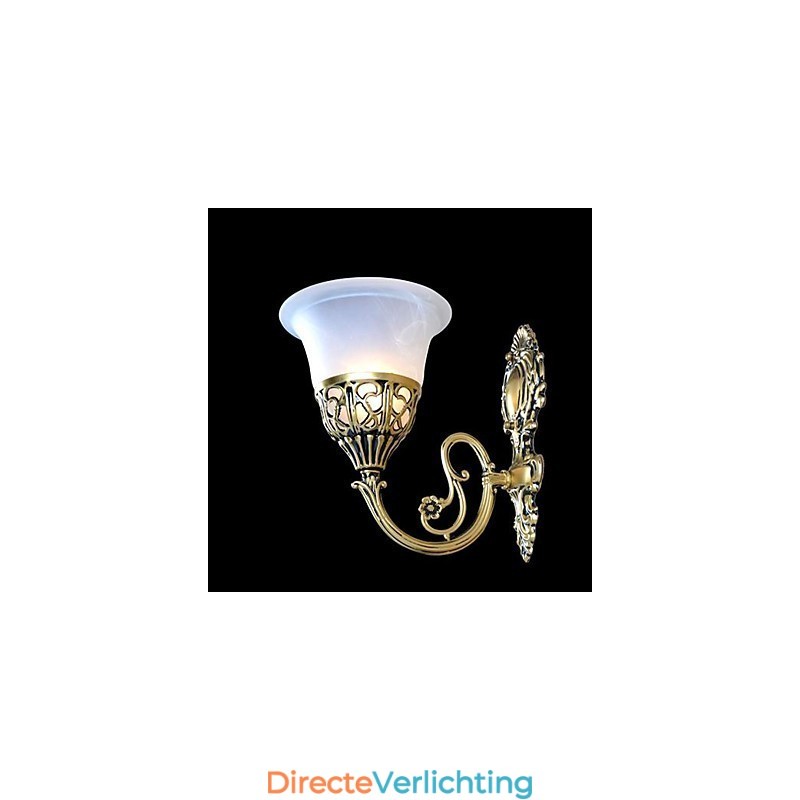 Bronzen Wandlampen Verlichting Moiré Glas Europees Retro Klassiek 220V