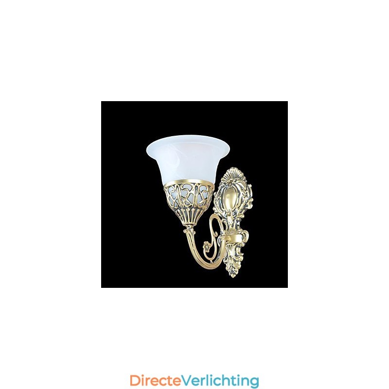 Bronzen Wandlampen Verlichting Moiré Glas Europees Retro Klassiek 220V