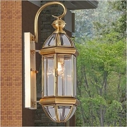 Buitenlamp Tuinlamp Buitenlamp Volledig Koperen Lamp