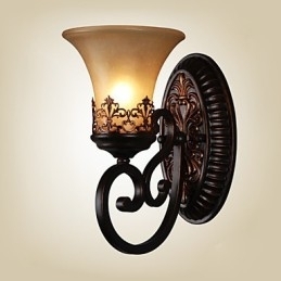 Vintage Wandlampen 1 Licht met Hars Materiaal Glazen Kap Slaapkamer Woonkamer Halverlichting