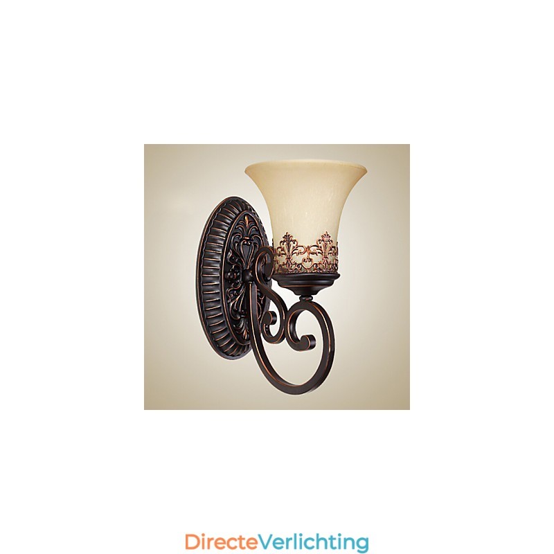 Vintage Wandlampen 1 Licht met Hars Materiaal Glazen Kap Slaapkamer Woonkamer Halverlichting