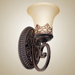 Vintage Wandlampen 1 Licht met Hars Materiaal Glazen Kap Slaapkamer Woonkamer Halverlichting