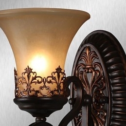 Vintage Wandlampen 1 Licht met Hars Materiaal Glazen Kap Slaapkamer Woonkamer Halverlichting