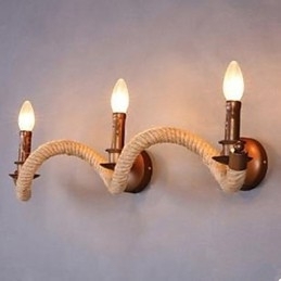 Gecontracteerde balkon trap lamp gedraaide touw wandlamp