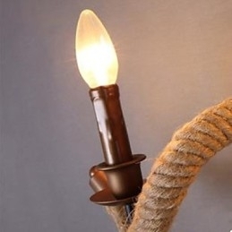 Gecontracteerde balkon trap lamp gedraaide touw wandlamp