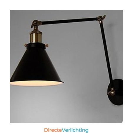 Industriële Nostalgie Persoonlijkheid Loft Zwarte Paraplu Sectie Dubbele Wandlamp Industriële Nostalgie Persoonlijkheid Loft Zwarte Paraplu Sectie Dubbele Wandlamp
