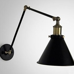 Industriële Nostalgie Persoonlijkheid Loft Zwarte Paraplu Sectie Dubbele Wandlamp