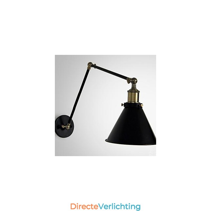 Industriële Nostalgie Persoonlijkheid Loft Zwarte Paraplu Sectie Dubbele Wandlamp