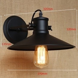 Retro Modern Creatief Industrieel Wind Zwart Verfwinkel Magazijn Bar Café Hotel IJzeren Wandlamp