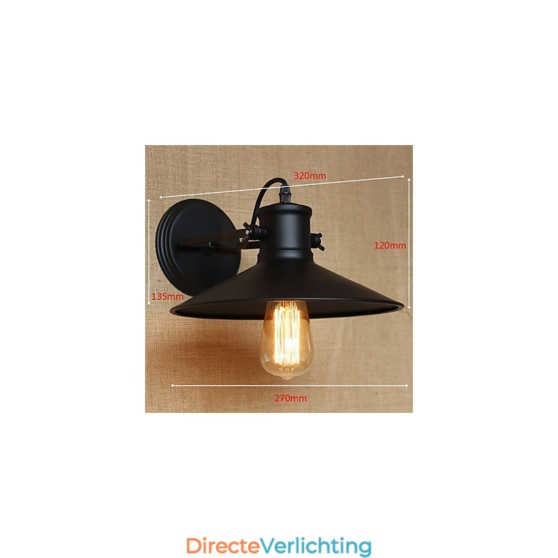 Retro Modern Creatief Industrieel Wind Zwart Verfwinkel Magazijn Bar Café Hotel IJzeren Wandlamp