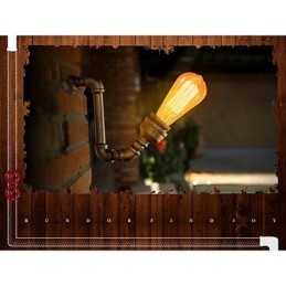 American Village Loft Industriële Edison Stijl Vintage Wandlamp Lamp Retro Waterpijplamp Wandlamp