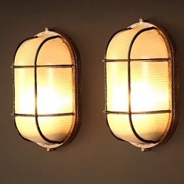 Creatieve persoonlijkheid herstelt oude manieren Glazen wandlampverlichting