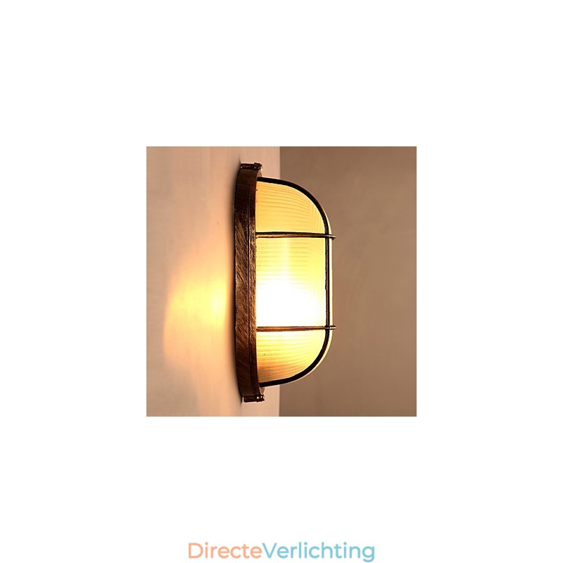 Creatieve persoonlijkheid herstelt oude manieren Glazen wandlampverlichting