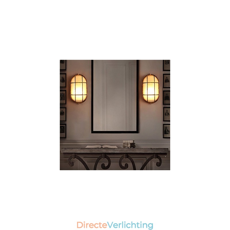 Creatieve persoonlijkheid herstelt oude manieren Glazen wandlampverlichting