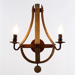 Mini Stijl Wandlampen Rustiek Lodge Hout Bamboe
