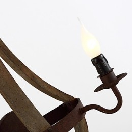 Mini Stijl Wandlampen Rustiek Lodge Hout Bamboe