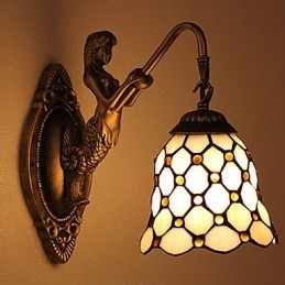 Europees gecontracteerd landelijk creatief smeedijzeren wandlamp glazen lampen