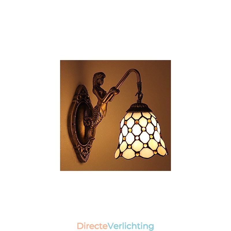 Europees gecontracteerd landelijk creatief smeedijzeren wandlamp glazen lampen