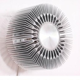 Embed ronde zonnebloem type aluminium projectie wandlamp