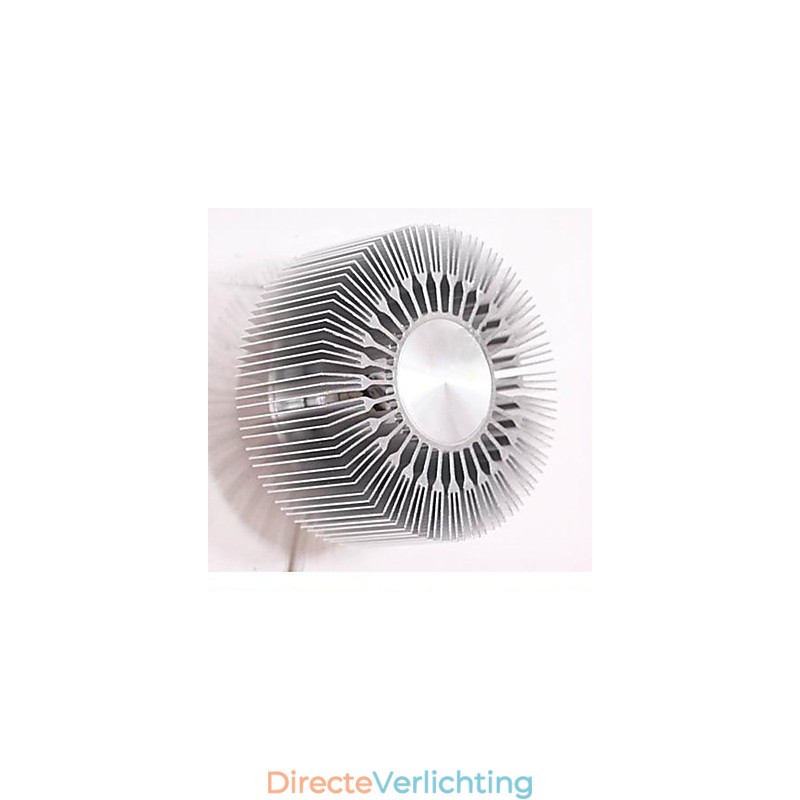 Embed ronde zonnebloem type aluminium projectie wandlamp