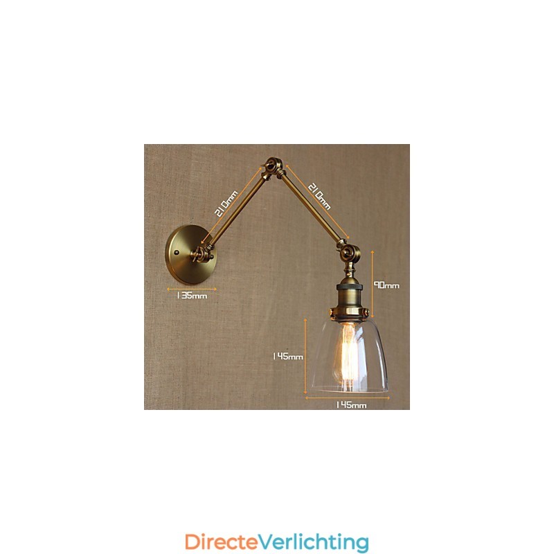 Retro Vintage RACK Slaapkamer Nachtkastje Exclusieve Hotel Lobby Versierde Antieke Bronzen Wandlamp