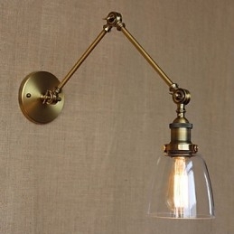 Retro Vintage RACK Slaapkamer Nachtkastje Exclusieve Hotel Lobby Versierde Antieke Bronzen Wandlamp