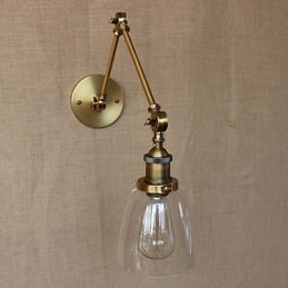 Retro Vintage RACK Slaapkamer Nachtkastje Exclusieve Hotel Lobby Versierde Antieke Bronzen Wandlamp
