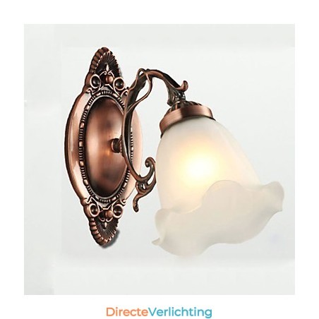 Retro Glas Eenvoudige Europese Moderne Elegantie Smeedijzeren Wandlamp Licht Retro Glas Eenvoudige Europese Moderne Elegantie Smeedijzeren Wandlamp Licht