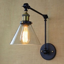 Mediterraan dorp Retro pastorale glazen decoratieve wandlamp Kledingwinkel Restaurant Koffie
