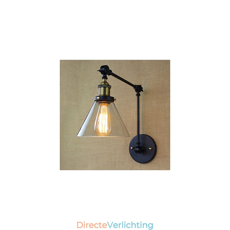 Mediterraan dorp Retro pastorale glazen decoratieve wandlamp Kledingwinkel Restaurant Koffie