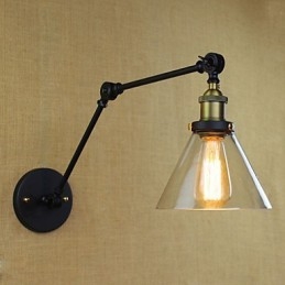 Mediterraan dorp Retro pastorale glazen decoratieve wandlamp Kledingwinkel Restaurant Koffie