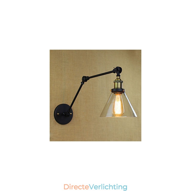 Mediterraan dorp Retro pastorale glazen decoratieve wandlamp Kledingwinkel Restaurant Koffie