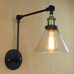 Mediterraan dorp Retro pastorale glazen decoratieve wandlamp Kledingwinkel Restaurant Koffie