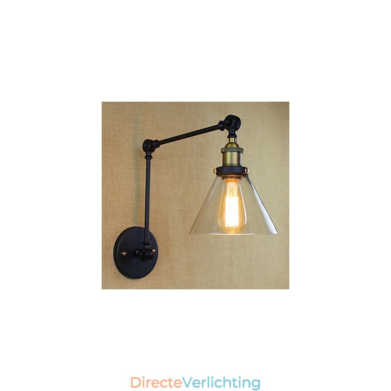 Mediterraan dorp Retro pastorale glazen decoratieve wandlamp Kledingwinkel Restaurant Koffie