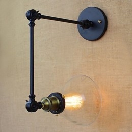 Mediterraan dorp Retro pastorale glazen decoratieve wandlamp Kledingwinkel Restaurant Koffie