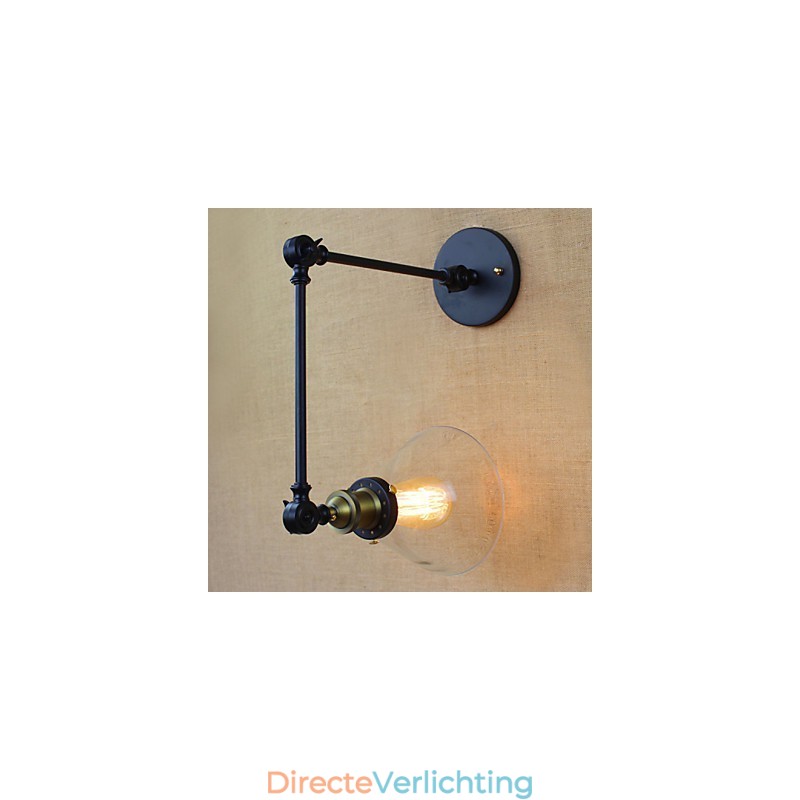 Mediterraan dorp Retro pastorale glazen decoratieve wandlamp Kledingwinkel Restaurant Koffie
