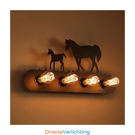 Amerikaanse dorp pastorale LOFT stijl slaapkamer gangpad ijzer retro wilde paard wandlampen gratis verzending Amerikaanse dorp pastorale LOFT stijl slaapkamer gangpad ijzer retro wilde paard wandlampen gratis verzending