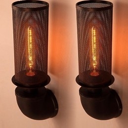 Herstel oude manieren smeedijzeren loft creatieve wandlampverlichting