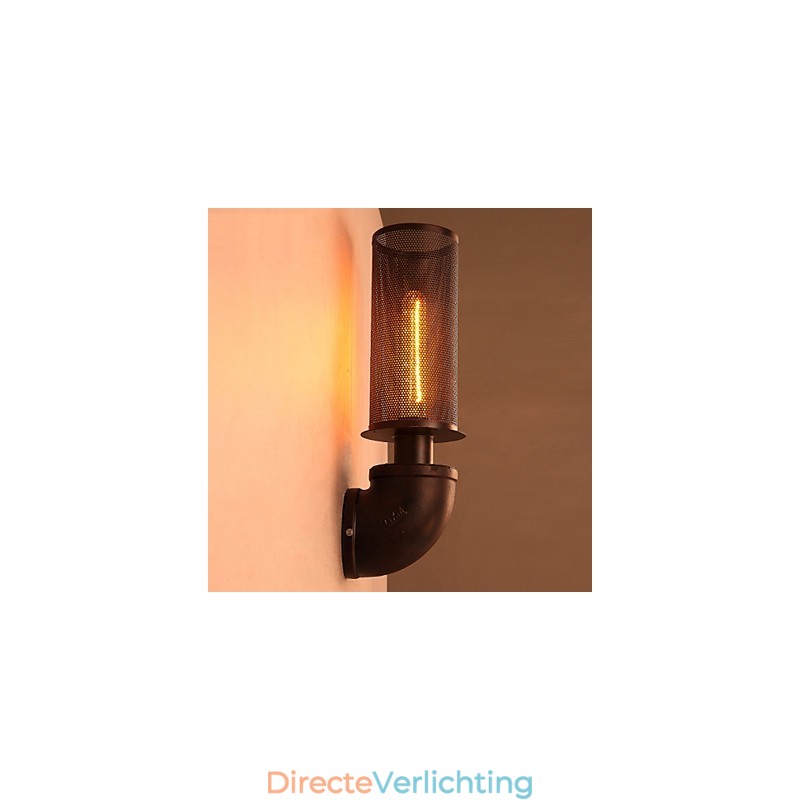 Herstel oude manieren smeedijzeren loft creatieve wandlampverlichting