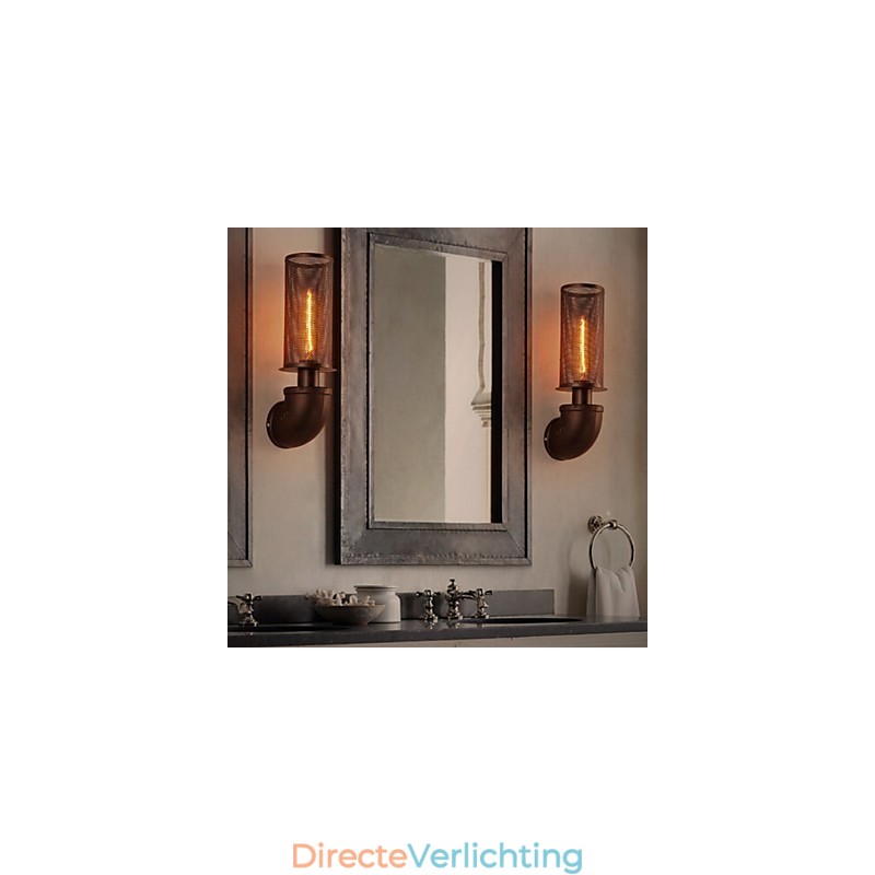 Herstel oude manieren smeedijzeren loft creatieve wandlampverlichting