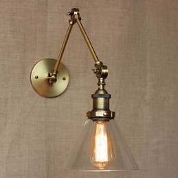 Industriële Stijl Retro Vintage Winkels Slaapkamer Moderne Kerk Hal Versierde Bronzen Wandlamp