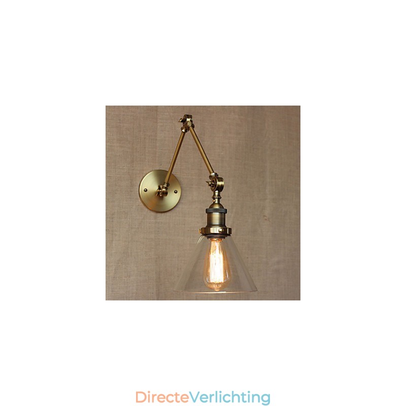 Industriële Stijl Retro Vintage Winkels Slaapkamer Moderne Kerk Hal Versierde Bronzen Wandlamp