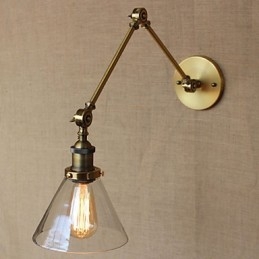 Industriële Stijl Retro Vintage Winkels Slaapkamer Moderne Kerk Hal Versierde Bronzen Wandlamp