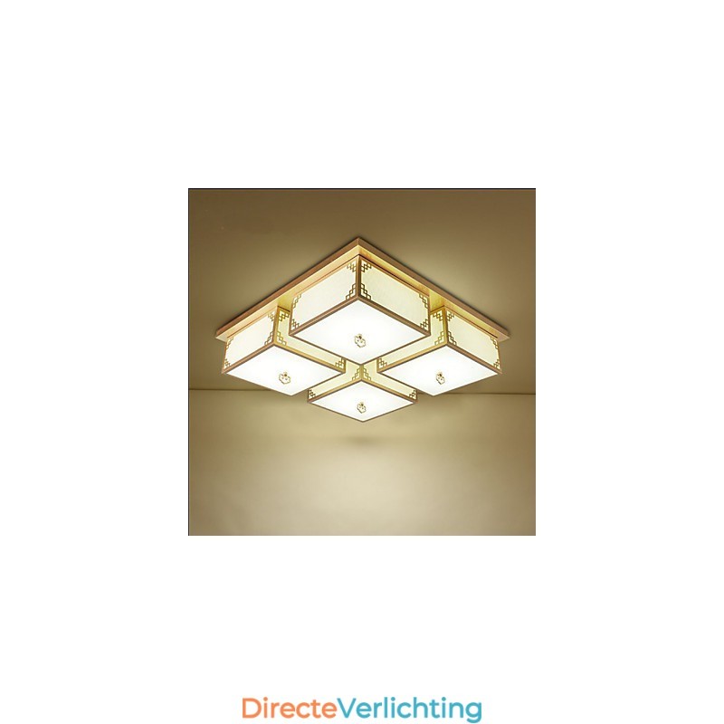Een Chinese Stijl Lampen Ijzeren Plafondverlichting Sfeer Een