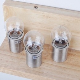 Mini Stijl Wandlampen met Glazen Kapjes Moderne Hedendaagse Houten Bamboe Wandlamp